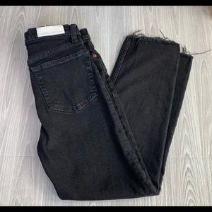 REVOLVE Re/Done High Rise Stovepipe Jet Black 28